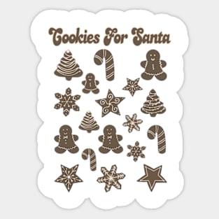 Cookies For Santa Sticker